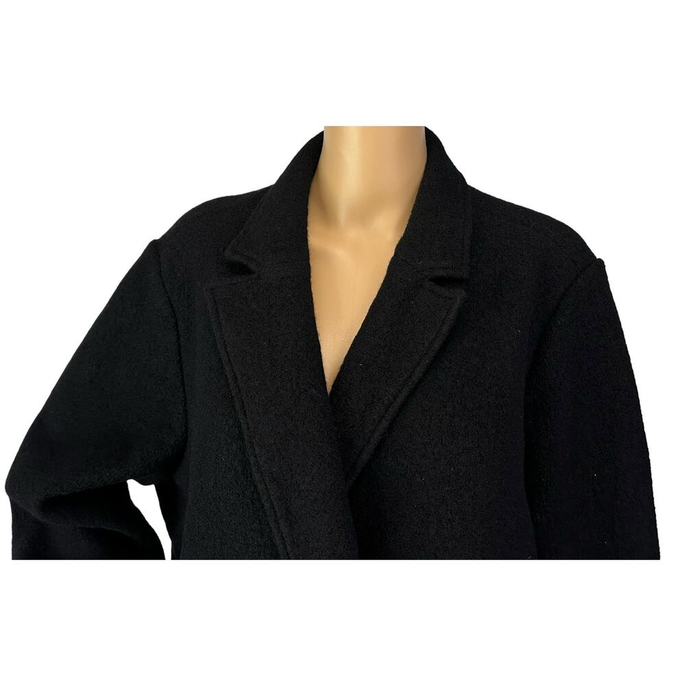 J. Crew Daphne Topcoat in Pure Italian Boiled Wool Black BM955 Plus Size 22 - Picture 9 of 14